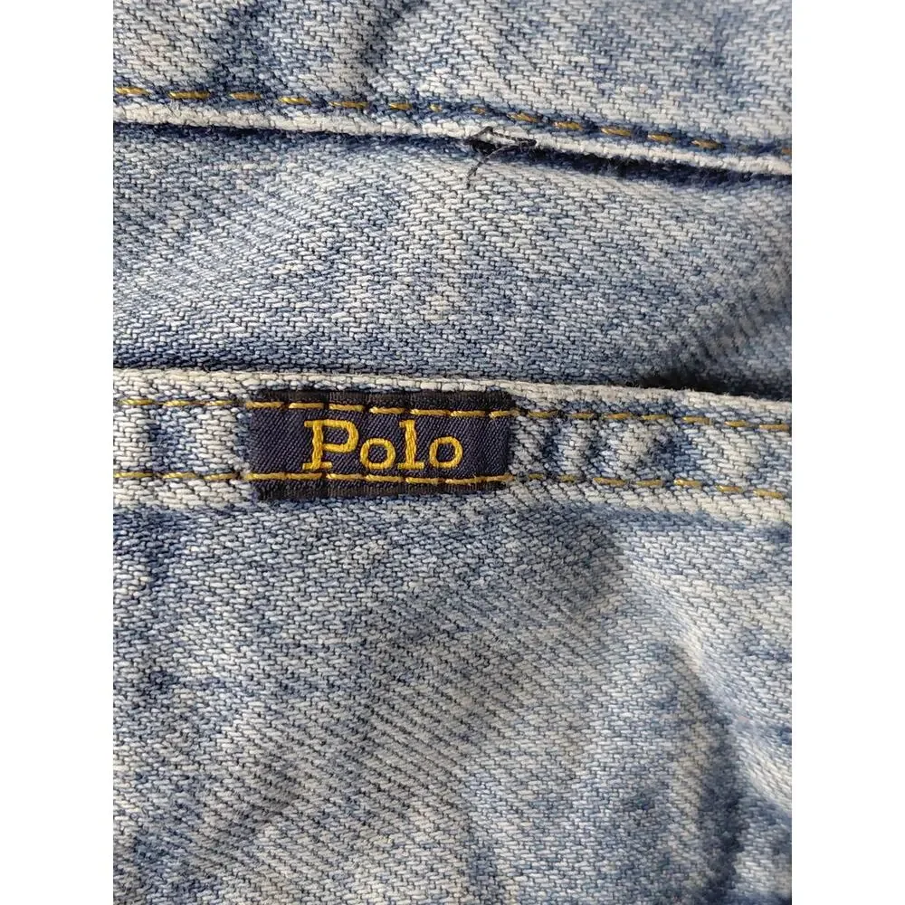 6IP9 Vintage Polo Ralph Lauren Stretch Training Jeans Men Straight Size 38X30